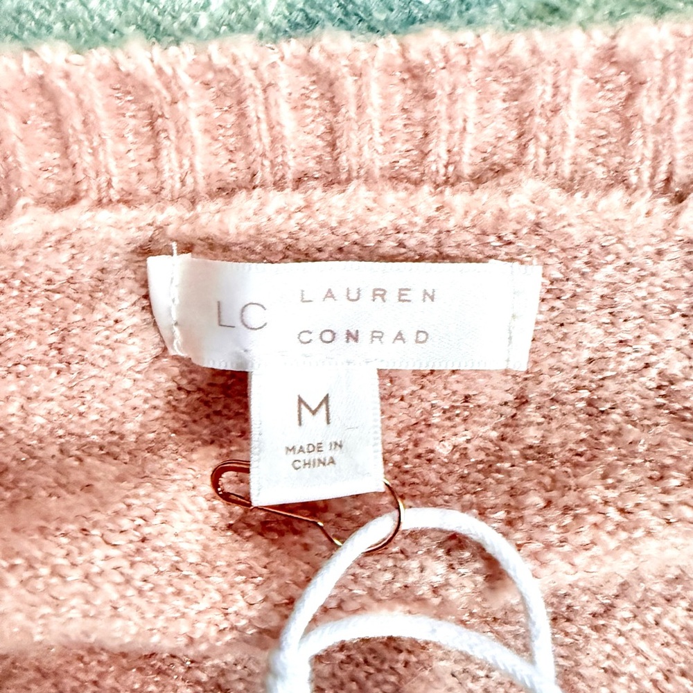 LC Lauren Conrad Ugly Xmas Sweater Blush Sweater with Narwhal - Picture 9 of 9